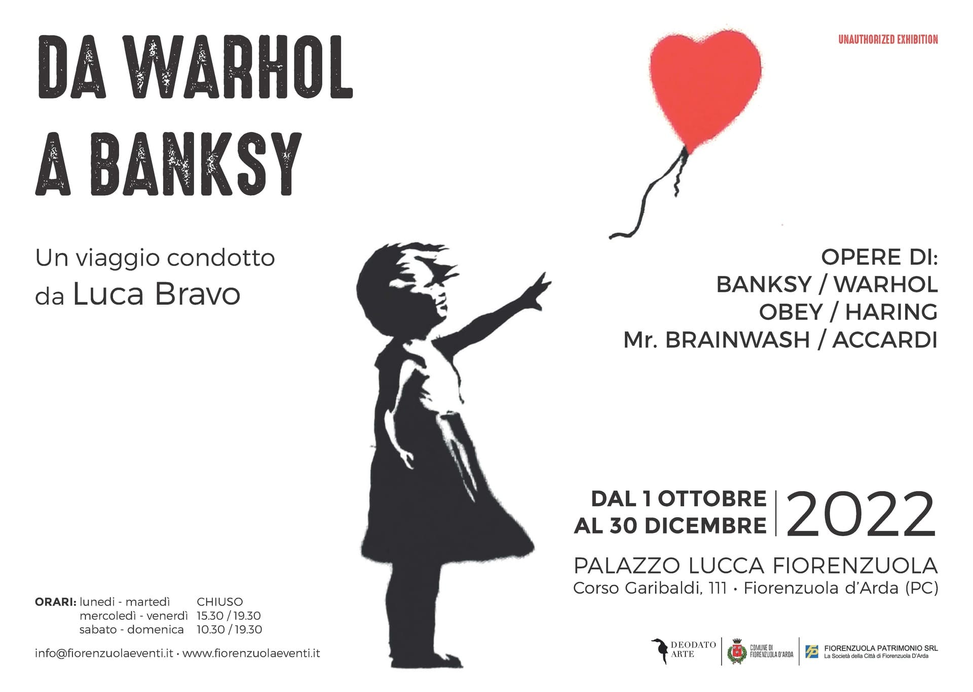 Luca Bravo curatore dell'evento Da Warhol a Banksy